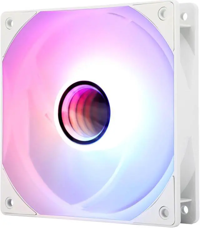Alt view image 3 of 7 - TL-C12W-S V3 120 ARGB White Case Fan, 120*120*25.6mm Addressable PC Fan for Thermalright TL-C12W-S V3