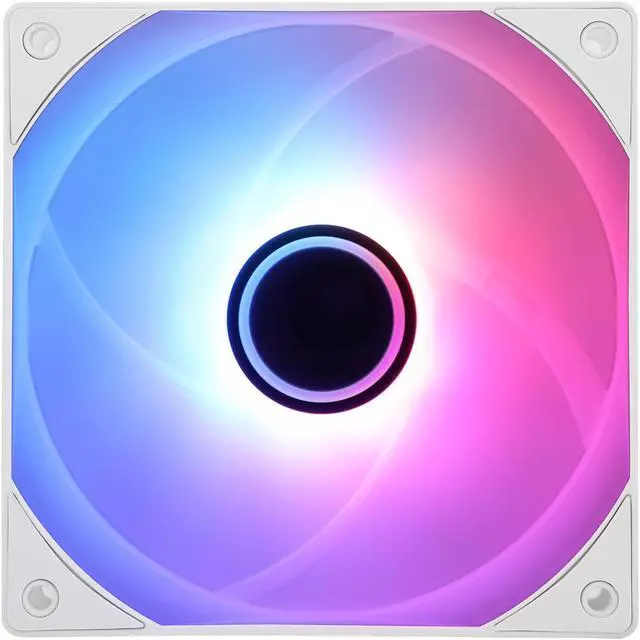 Alt view image 2 of 7 - TL-C12W-S V3 120 ARGB White Case Fan, 120*120*25.6mm Addressable PC Fan for Thermalright TL-C12W-S V3