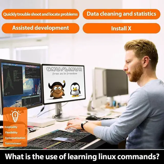 Alt view image 3 of 6 - Linux Commands Line Mouse Pad, Shortcuts Cheat Sheet to Kali/Red Hat/Ubuntu/OpenSUSE/Arch/Debian/Unix Programmer, Extended Large Desk Mat, 35.4×15.7"