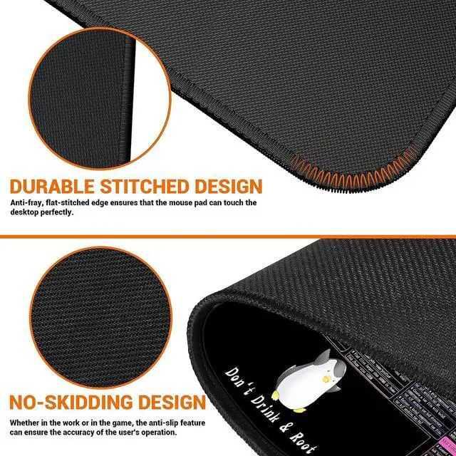 Alt view image 6 of 6 - Linux Commands Line Mouse Pad, Shortcuts Cheat Sheet to Kali/Red Hat/Ubuntu/OpenSUSE/Arch/Debian/Unix Programmer, Extended Large Desk Mat, 35.4×15.7"