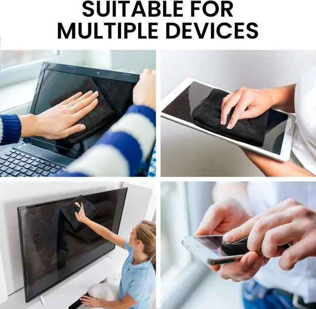 Alt view image 3 of 6 - Screen Cleaner Spray (16oz) - Large Screen Cleaner Bottle - TV Screen Cleaner, Computer Screen Cleaner, for Laptop, Phone, Ipad - Computer Cleaning kit Electronic Cleaner - Microfiber Cloth Included