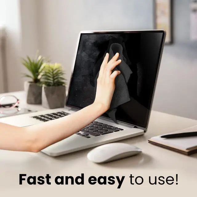 Alt view image 4 of 6 - Screen Cleaner Spray (16oz) - Large Screen Cleaner Bottle - TV Screen Cleaner, Computer Screen Cleaner, for Laptop, Phone, Ipad - Computer Cleaning kit Electronic Cleaner - Microfiber Cloth Included