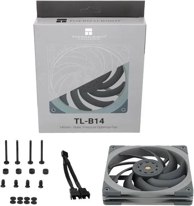 Alt view image 7 of 7 - TL-B14 140mm CPU Cooler fan, Computer Case Fan, PWM Control, 1500RPM, Static-Pressure Performance Fan For S-FDB Bearing for Thermalright TL-B14