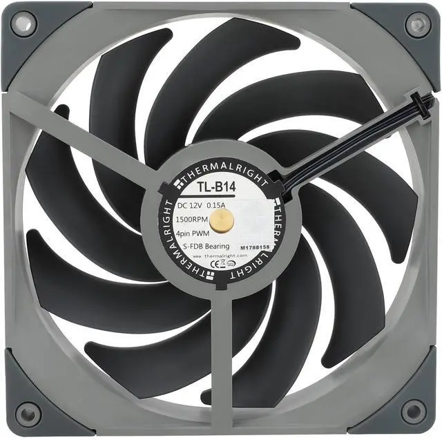 Alt view image 4 of 7 - TL-B14 140mm CPU Cooler fan, Computer Case Fan, PWM Control, 1500RPM, Static-Pressure Performance Fan For S-FDB Bearing for Thermalright TL-B14