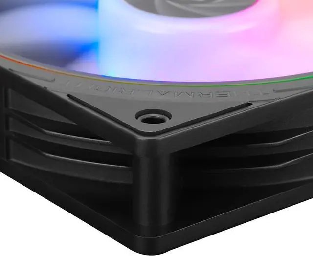 Alt view image 6 of 7 - 120mm ARGB Fan, L120 mm x W120 mm x H25 mm 1500 RPM Addressable RGB S-FDB Bearing Case Fan Thermalright TL-S12-S X3 Black 3 Packs