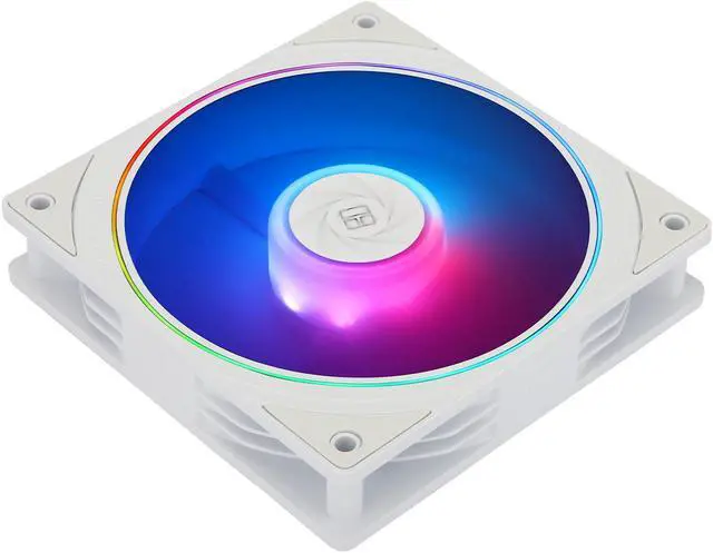 Alt view image 4 of 7 - 120mm ARGB Fan, L120 mm x W120 mm x H25 mm 1500 RPM Addressable RGB S-FDB Bearing Case Fan Thermalright TL-S12W-S-OEM White