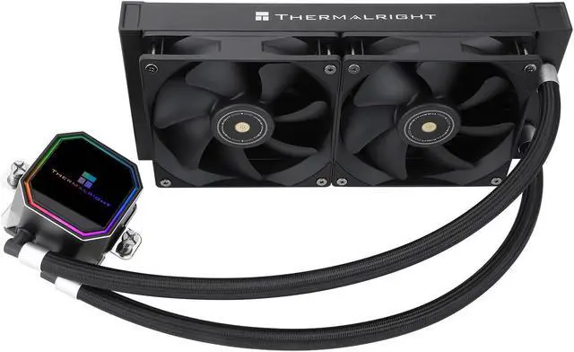 Alt view image 3 of 7 - Frozen Prism 240 BLACK Hydro Cooling, S-FDB Bearing Addressable RGB Pump Liquid Cooling, LGA 1366/115X/1200/1700/2011/2011-3/2066/AM4/AM5 for Thermalright Frozen Prism 240 BLACK