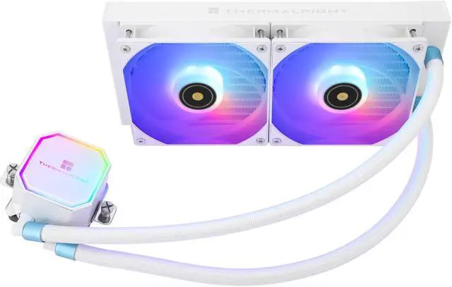 Alt view image 2 of 7 - Frozen Prism 240 White Hydro Cooling, S-FDB Bearing Addressable RGB Liquid Cooling, LGA 1366/115X/1200/1700/2011/2011-3/2066/AM4/AM5 for Thermalright Frozen Prism 240 White