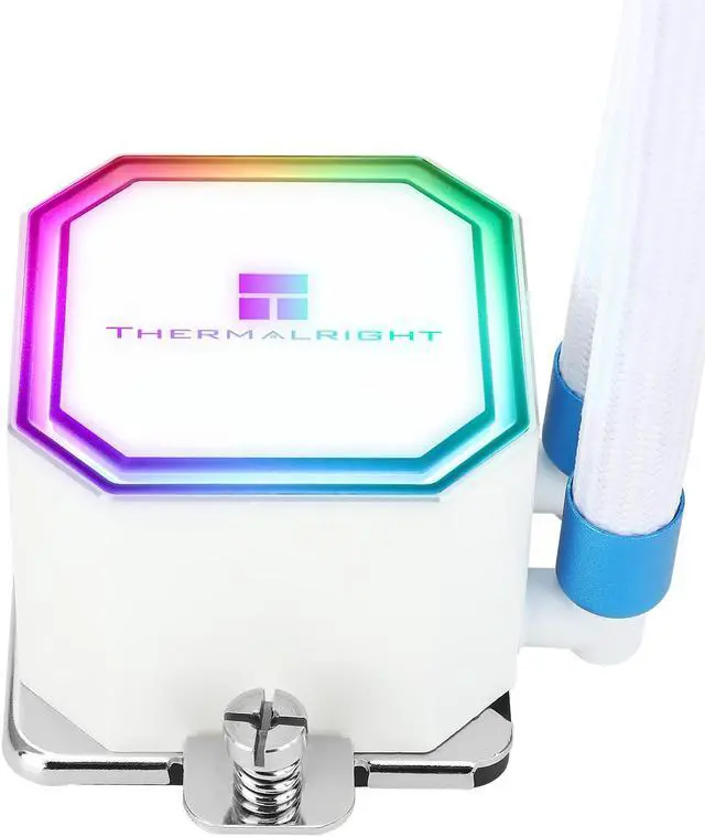 Alt view image 5 of 7 - Frozen Prism 240 White Hydro Cooling, S-FDB Bearing Addressable RGB Liquid Cooling, LGA 1366/115X/1200/1700/2011/2011-3/2066/AM4/AM5 for Thermalright Frozen Prism 240 White