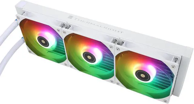 Alt view image 3 of 7 - Frozen Prism 360 White Hydro Cooling, S-FDB Bearing Addressable RGB Liquid Cooling, LGA 1366/115X/1200/1700/2011/2011-3/2066/AM4/AM5 for Thermalright Frozen Prism 360 White Addressable RGB 360mm