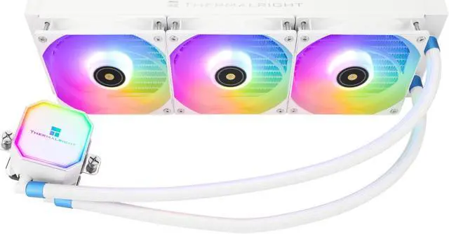 Alt view image 4 of 7 - Frozen Prism 360 White Hydro Cooling, S-FDB Bearing Addressable RGB Liquid Cooling, LGA 1366/115X/1200/1700/2011/2011-3/2066/AM4/AM5 for Thermalright Frozen Prism 360 White Addressable RGB 360mm