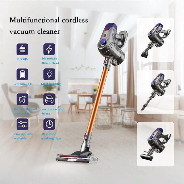 Alt view image 6 of 7 - CORN Cordless Vacuum Cleaner, 4 in 1 Stick Vacuum Cleaner, Handheld Lightweight Vacuum Cleaner for Home Hard Floor Carpet Pet Hair car