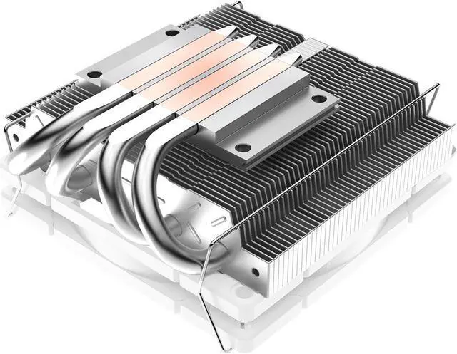Alt view image 6 of 7 - IS-40X V3 Low Profile CPU Cooler for Intel/AMD 45mm Height CPU Cooler 4 Heatpipes CPU Air Cooler 15mm Super Slim PWM Fan, White