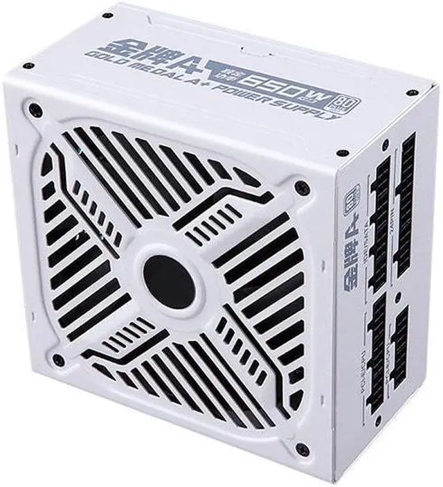 Alt view image 3 of 6 - Corn Gold Medal A+650W,650W Fully Modular Power Supply,80Plus Gold Medal Certification,Ultra -Quiet Fluid Dynamic Bearing Fan,Automatic Speed Control-White