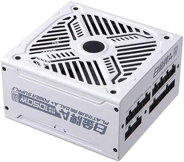 Alt view image 4 of 6 - Corn Platinum A+1050W,1050W Fully Modular Power Supply,80PLUS Platinum Certification ,Ultra -Quiet Fluid Dynamic Bearing Fan,ATX 3.0 ,PCI-E 5.0 native,Automatic Speed Control-White