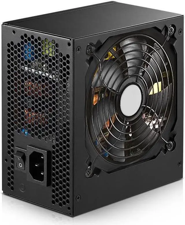 Alt view image 4 of 4 - Corn WD500K,500W Power Supply,80 Plus Gold Certified ,120mm Silent Hydraulic Fan , Automatic Speed Control-Black