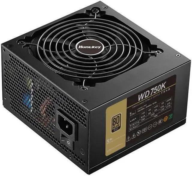 Alt view image 5 of 7 - Corn WD750K,750W Power Supply,80 Plus Gold Certified ,120mm Silent Hydraulic Fan , PCIE 5.0 Interface ,Automatic Speed Control-Black