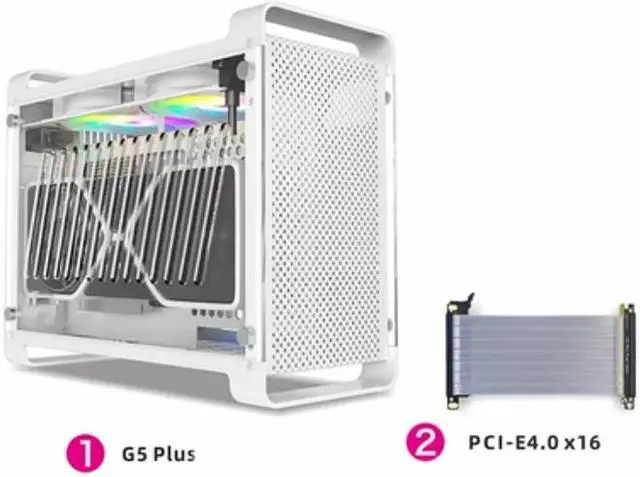 METALFISH G5 Plus Aluminum A4 ITX Gaming Case,Small Form Factor