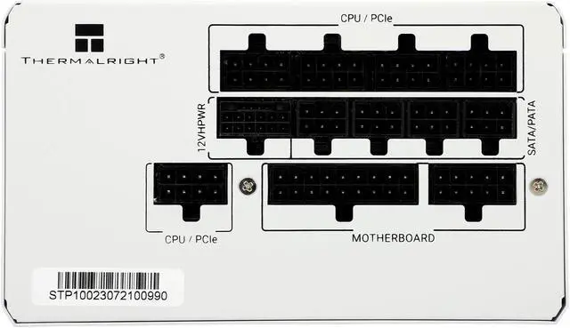 Alt view image 3 of 6 - TP-1000-W 1000W 80 Plus Platinum Fully-Modular ATX3.0 PCI-E 5.0 for Thermalright 1000W (White)
