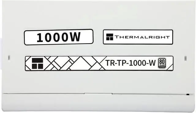 Alt view image 5 of 6 - TP-1000-W 1000W 80 Plus Platinum Fully-Modular ATX3.0 PCI-E 5.0 for Thermalright 1000W (White)