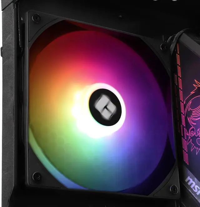Alt view image 7 of 7 - TL-C14C-S 140mm ARGB Case Fan, 3 Pin 5V Addressable RGB Fan, 1500 RPM, 140mm X 140mm X 25mm, 4 PIN PWM System Fan for Thermalright