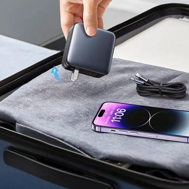 Alt view image 7 of 7 - 100W 4-Ports GaN Wall Charger with 3 Type C and 1 USB Ports, Compatible with MacBook pro, MacBook Air, iPad Pro, iPhone 15, 14 pro, Google Pixelbook(5ft 100W Charging Cable Included)