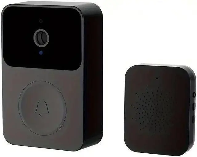 Main image of Doorbell Camera Wireless,Intelligent Visual Doorbell Home Intercom HD Night Vision WiFi Rechargeable Security Door Doorbell,Two-Way Calls,Photo,Recording,APP Control,Voice Change Function Black