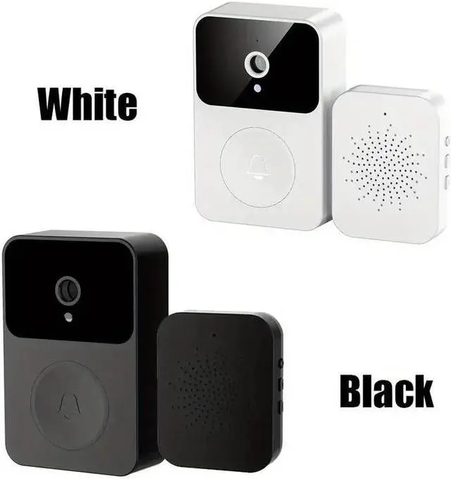 Alt view image 6 of 6 - Doorbell Camera Wireless,Intelligent Visual Doorbell Home Intercom HD Night Vision WiFi Rechargeable Security Door Doorbell,Two-Way Calls,Photo,Recording,APP Control,Voice Change Function Black