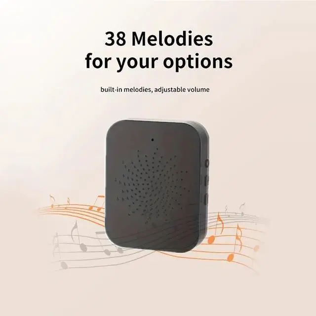 Alt view image 2 of 6 - Doorbell Camera Wireless,Intelligent Visual Doorbell Home Intercom HD Night Vision WiFi Rechargeable Security Door Doorbell,Two-Way Calls,Photo,Recording,APP Control,Voice Change Function Black