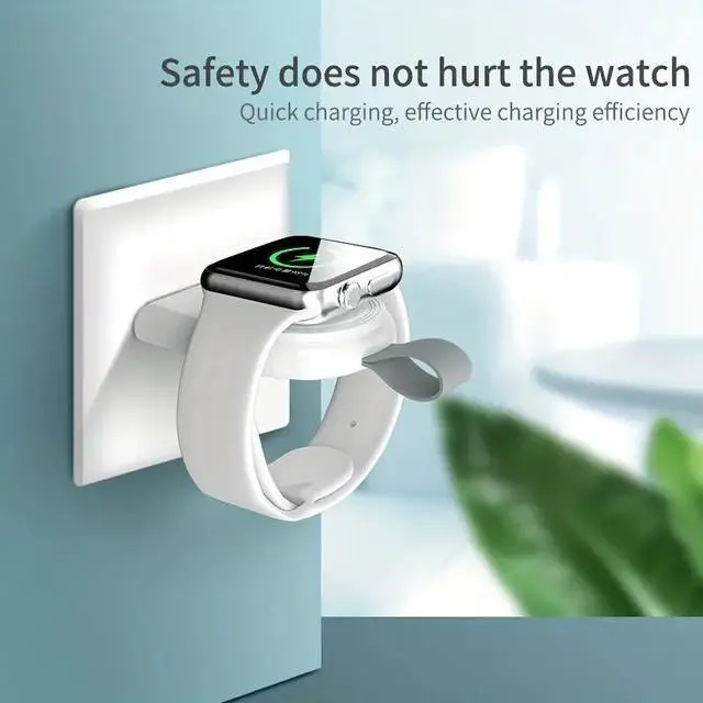 Alt view image 2 of 5 - Watch Charger For Apple S8ultra Wireless Charging Watch7 Line S7 Base For S6/s5/s4 Portable Version For Apple Watch S1/S2/S3 Portable Magnetic Suction Charging Base USB Watch Charger