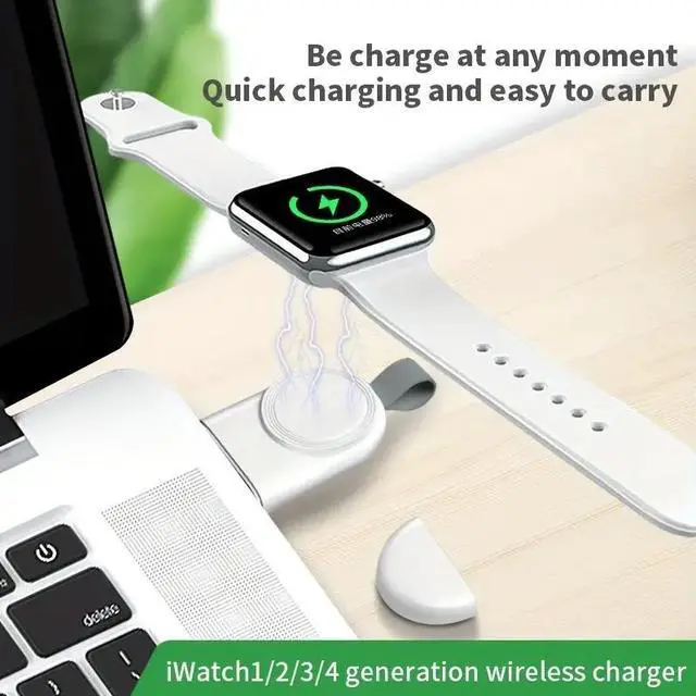 Alt view image 3 of 5 - Watch Charger For Apple S8ultra Wireless Charging Watch7 Line S7 Base For S6/s5/s4 Portable Version For Apple Watch S1/S2/S3 Portable Magnetic Suction Charging Base USB Watch Charger