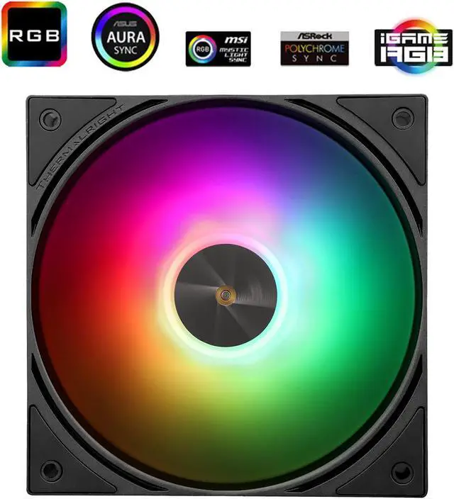 Alt view image 7 of 7 - TL-P12-S 120 Case Fan, 120*120*25mm PWM Addressable RGB Fan for Thermalright TL-P12-S ARGB