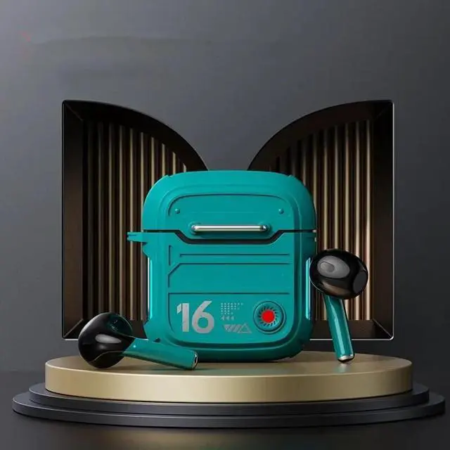 Alt view image 7 of 7 - CORN V5.3 Bluetooth Headphones XKT16 Wireless HIFI Sound Earphones Low Latency Gaming Earbuds Long Standby Headset Green