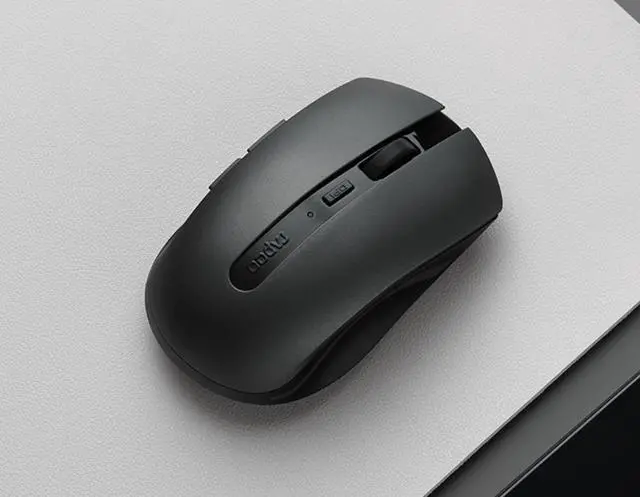 Alt view image 6 of 7 - CORN Wireless Keyboard and Mouse Combo, 5.0/3.0 Bluetooth, 2.4GHz Wireless Connection with USB Receiver for PC Desktop Computer Laptop Mac Tablet(Black)