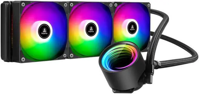 Alt view image 2 of 3 - Frozen 360 ARGB Liquid Cooling 1800RPM, 82.61CFM, 38.5dB(A), 1.92H2O Hydraulic Bearing AM4/AM5, LGA 115X/1200/17XX/20XX for Segotep Black 360mm