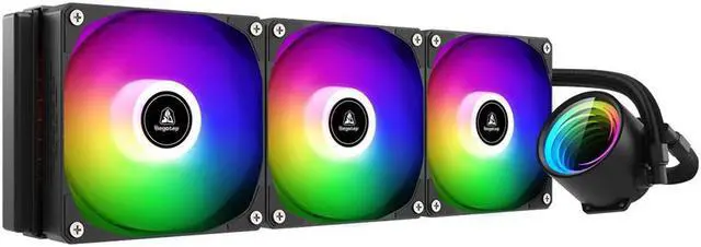 Alt view image 3 of 3 - Frozen 360 ARGB Liquid Cooling 1800RPM, 82.61CFM, 38.5dB(A), 1.92H2O Hydraulic Bearing AM4/AM5, LGA 115X/1200/17XX/20XX for Segotep Black 360mm