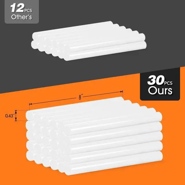 Alt view image 5 of 7 - Hot Glue Gun, Hot Glue Gun Kit Includes 100 Watt Hot Glue Gun Full Size Supplied with 30 Hot Glue Sticks