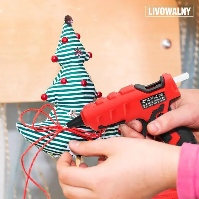 Alt view image 6 of 7 - Cordless Hot Glue Gun for Milwaukee 18V M18 Battery, Hot Glue Gun Kit for Milwaukee Tools in Crafting, Wood, PVC, Glass, Home Repair with 30 Pcs 0.27 * 5.9 inch Hot Glue Sticks (Battery Not Included)