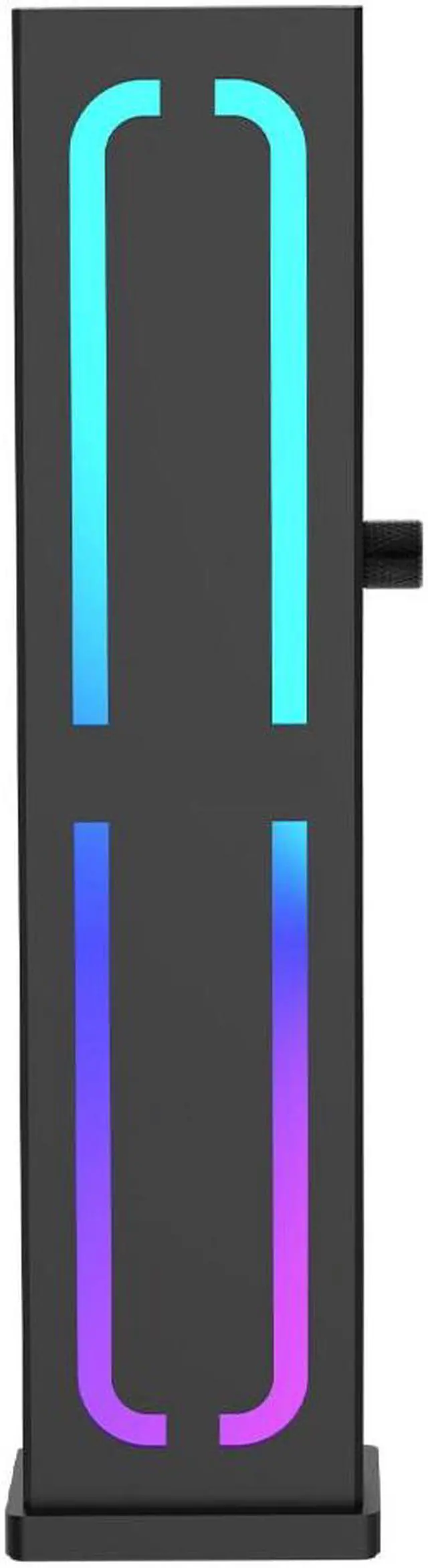 Alt view image 2 of 7 - HERACLES ARGB Graphics Card Stand - Addressable RGB, Syncs With Other +5V ADD-RGB Devices with Motherboard Control, Metal Stand, Height Adjustable, Magnetic Base-Black