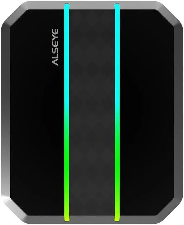 Alt view image 2 of 7 - ALSEYE M90 CPU Cooler, Hidden Fan Designed Dual Tower Air-Cooled CPU Cooler with ARGB Light Effect Cover Compatible with Both Intel and AMD Platform, LGA1700 Supported (M90 Black)