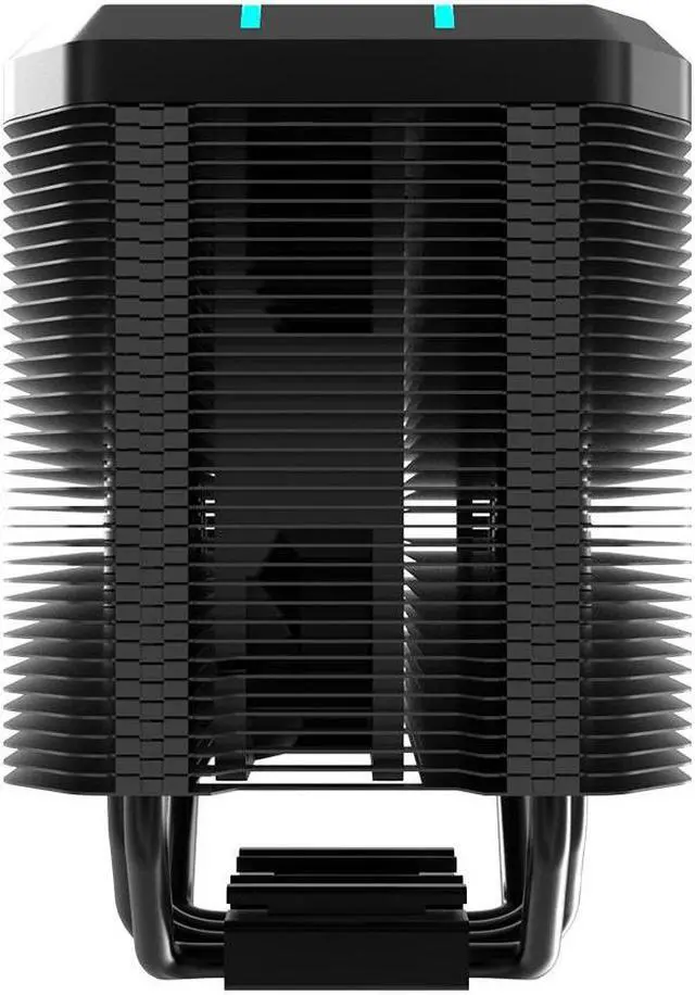 Alt view image 5 of 7 - ALSEYE M90 CPU Cooler, Hidden Fan Designed Dual Tower Air-Cooled CPU Cooler with ARGB Light Effect Cover Compatible with Both Intel and AMD Platform, LGA1700 Supported (M90 Black)