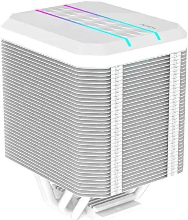 Main image of ALSEYE M90 CPU Cooler, Hidden Fan Designed Dual Tower Air-Cooled CPU Cooler with ARGB Light Effect Cover Compatible with Both Intel and AMD Platform, LGA1700 Supported (M90 White)