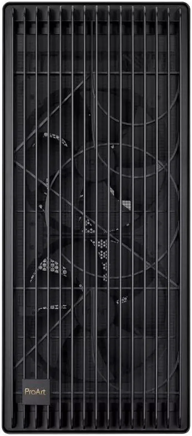 Alt view image 6 of 7 - ProArt PA602 E-ATX computer case, 420 mm radiator support, one 140 mm and two 200mm pre-installed system fans, front panel IR dust indicator, power lock latch, tool-less PCIe mounting, USB 20Gbps