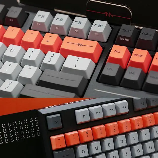 Alt view image 3 of 7 - CORN Bluetooth/2.4G/Wired Mechanical Gaming Keyboard, 87 Keys Hot Swappable Mechanical Keyboard with PBT keycaps, Cherry MX Red Switches