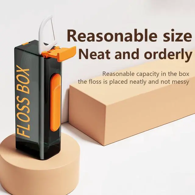 Alt view image 4 of 7 - Automatic Portable Dental Floss Storage Box, Easy Loading,Neat and Orderly, Small Size, Mirror Design, Recyclable