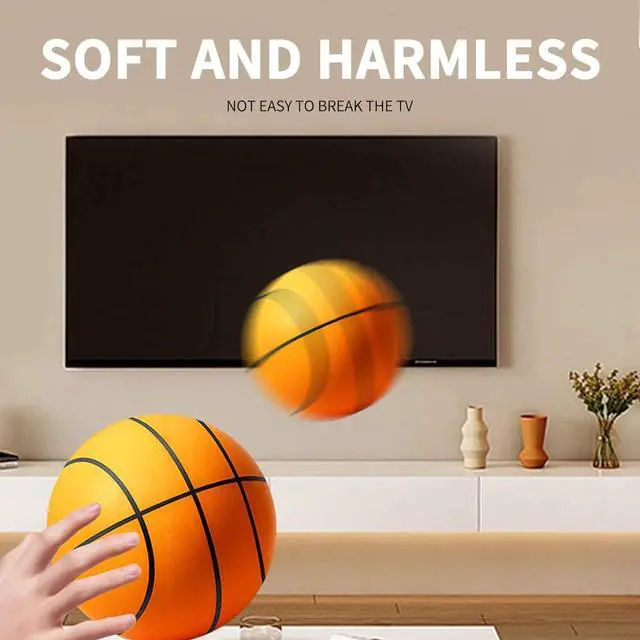 Alt view image 4 of 7 - Silent Basketball, 2023 Silent Basketball Dribbling Indoor, The Handleshh Silent Basketball, Hushhandle Silent Foam Basketball, Indoor Training Foam Ball No Noise No Sound Basketball
