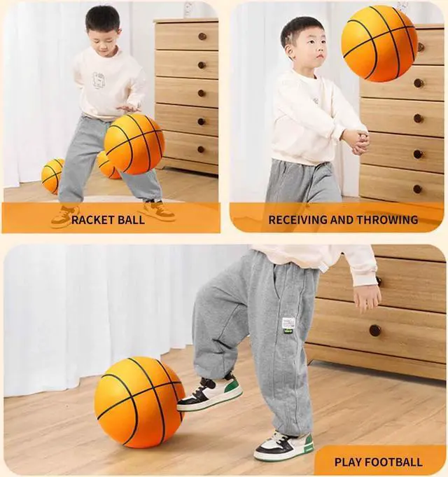 Alt view image 5 of 7 - Silent Basketball, 2023 Silent Basketball Dribbling Indoor, The Handleshh Silent Basketball, Hushhandle Silent Foam Basketball, Indoor Training Foam Ball No Noise No Sound Basketball