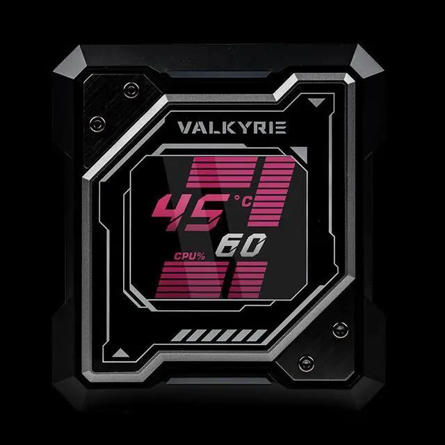 Alt view image 4 of 7 - R125 LOKI VK CPU Air Cooling Radiator, Welded 7 Heat Pipe Pure Copper Base, 2.4-Inch IPS Detachable Digital Display, TDP 245W, ARGB Fan,Support Intel 115X/1200/1700/20XX , AMD AM4/AM5(Black)