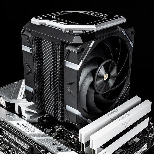 Alt view image 3 of 7 - R125 LOKI VK CPU Air Cooling Radiator, Welded 7 Heat Pipe Pure Copper Base, 2.4-Inch IPS Detachable Digital Display, TDP 245W, ARGB Fan,Support Intel 115X/1200/1700/20XX , AMD AM4/AM5(Black)