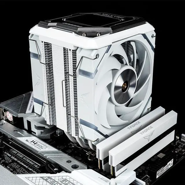Alt view image 6 of 7 - R125 LOKI VK CPU Air Cooling Radiator, Welded 7 Heat Pipe Pure Copper Base, 2.4-Inch IPS Detachable Digital Display, TDP 245W, ARGB Fan,Support Intel 115X/1200/1700/20XX , AMD AM4/AM5(White)